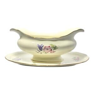 Hutschenreuther & Royal York “Bridal Bouquet (Madeleine)” Gravy or Sauce Boat